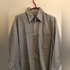 Men's Gray Checkered Shirt